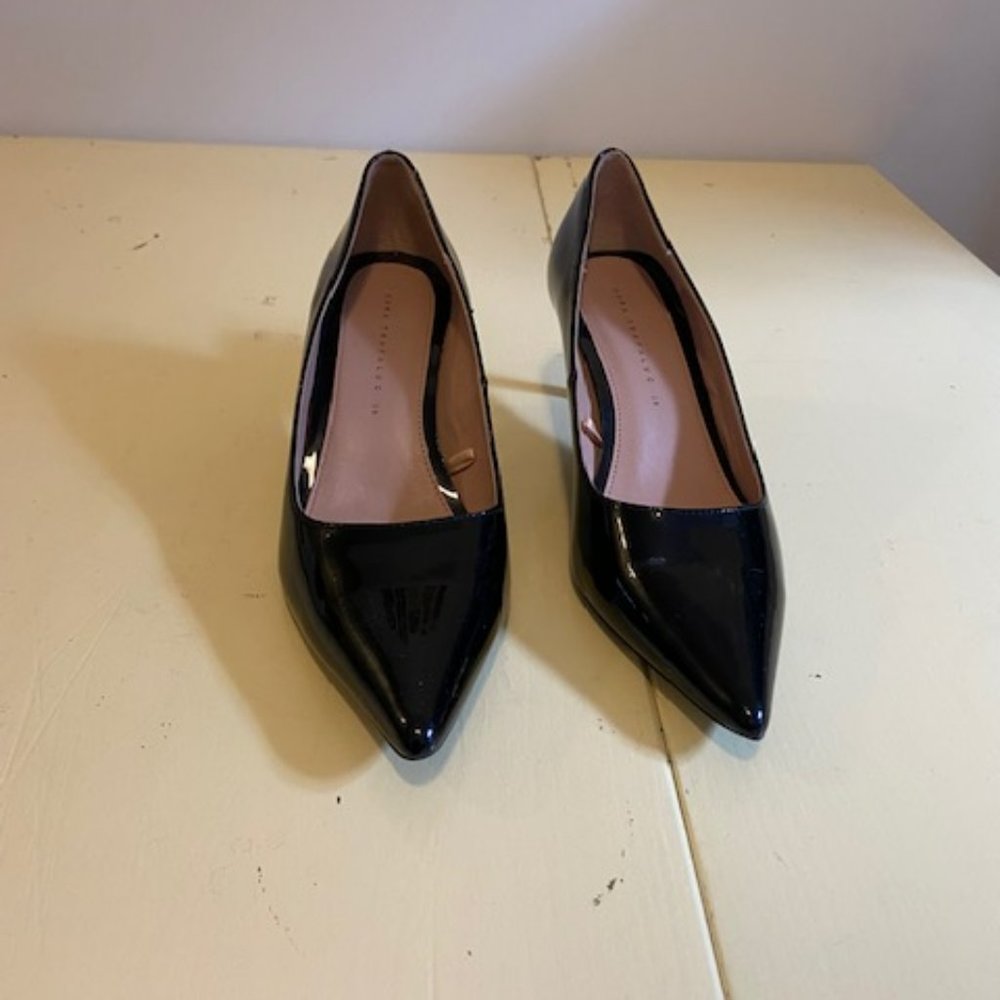 Zara Black Patent Leather Pumps